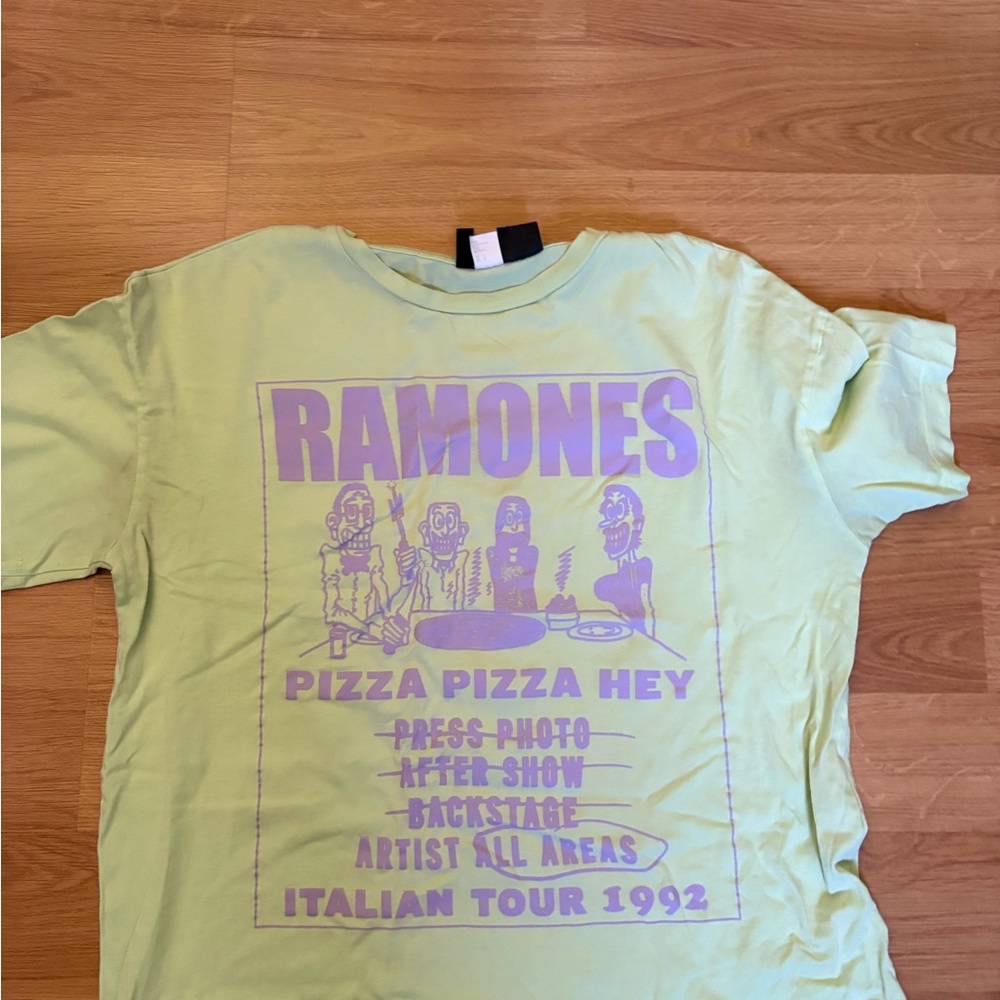 Divided Light Green Ramones Tee